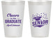 Personalized Graduation 14 oz Frosted Cups - Class Of 2027 Cheers Graduate | 130035