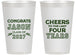 Personalized Graduation 14 oz Frosted Cups - Class Of 2027 Last Four Years | 130036