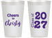 Personalized Graduation 14 oz Frosted Cups - Class Of 2027 Cheers | 130037