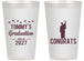 Personalized Graduation 14 oz Frosted Cups - Class Of 2027 Congrats | 130046