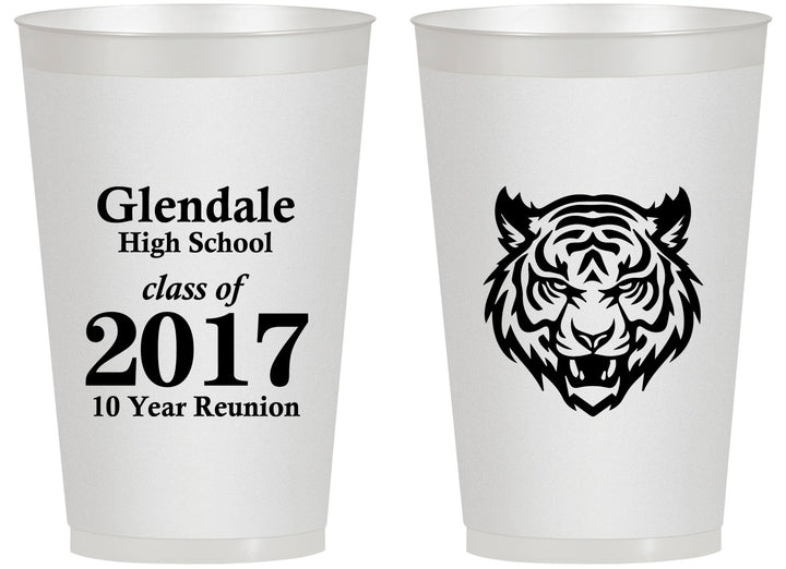Personalized Class Reunion 14 oz Frosted Cups - Class Of 2017 10 Year | 140000