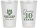 Personalized Class Reunion 14 oz Frosted Cups - Class Of 2017 10 Year | 140005