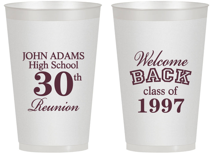 Personalized Class Reunion 14 oz Frosted Cups - Class Of 1997 30 Year | 140007