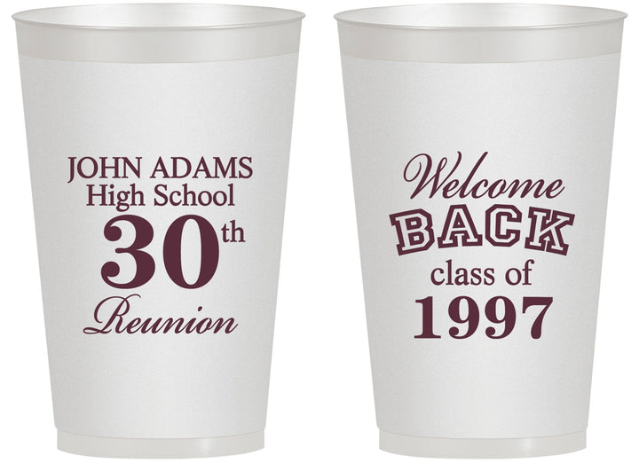 Personalized Class Reunion 14 oz Frosted Cups - Class Of 1997 30 Year | 140007