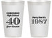 Personalized Class Reunion 14 oz Frosted Cups - Class Of 1987 40 Year | 140008