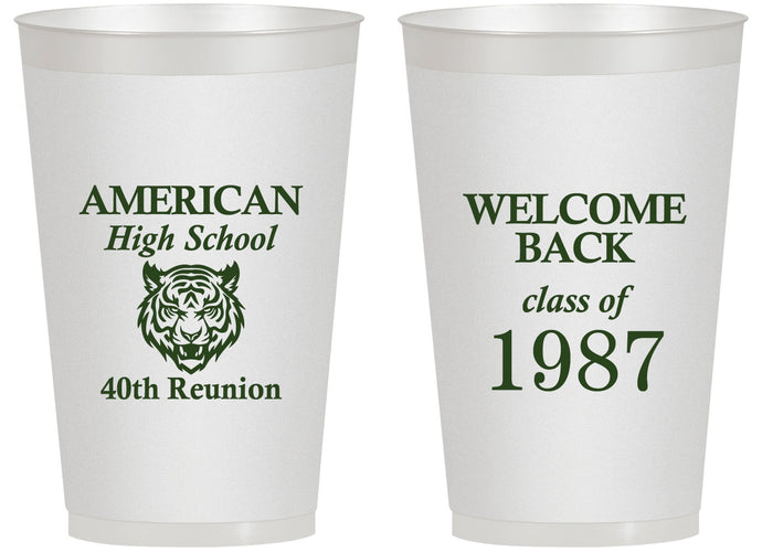 Personalized Class Reunion 14 oz Frosted Cups - Class Of 1987 40 Year | 140013