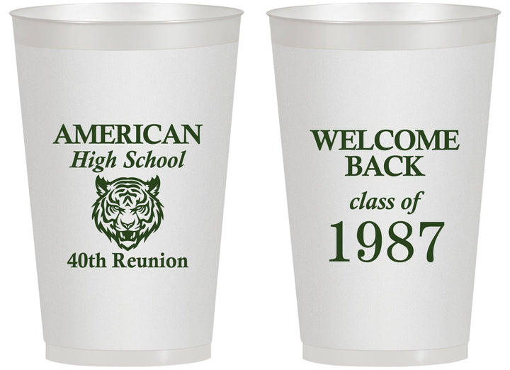 Personalized Class Reunion 14 oz Frosted Cups - Class Of 1987 40 Year | 140013