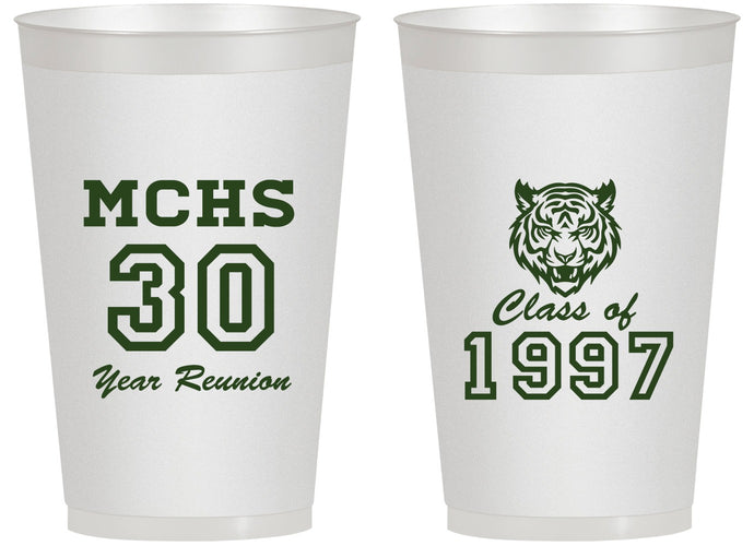 Personalized Class Reunion 14 oz Frosted Cups - Class Of 1997 30 Year | 140017