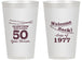 Personalized Class Reunion 14 oz Frosted Cups - Class Of 1977 50 Year | 140019
