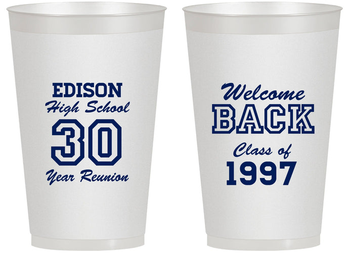 Personalized Class Reunion 14 oz Frosted Cups - Class Of 1997 30 Year | 140022