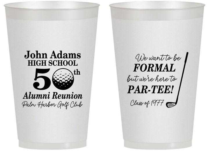 Personalized Class Reunion 14 oz Frosted Cups - Class Of 1977 50 Year | 140024