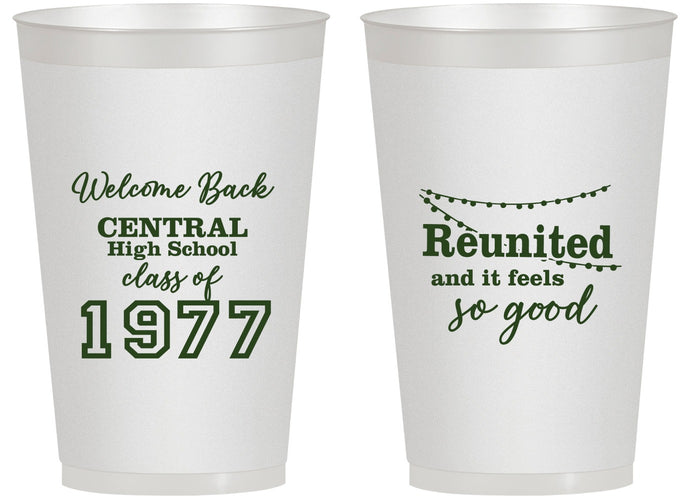 Personalized Class Reunion 14 oz Frosted Cups - Class Of 1977 50 Year | 140029