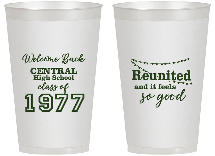 Personalized Class Reunion 14 oz Frosted Cups - Class Of 1977 50 Year | 140029