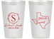 Personalized Wedding 14 oz Frosted Cups - Texas | 142