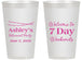 Personalized Retirement 14 oz Frosted Cups - 7 Day Weekends | 150004
