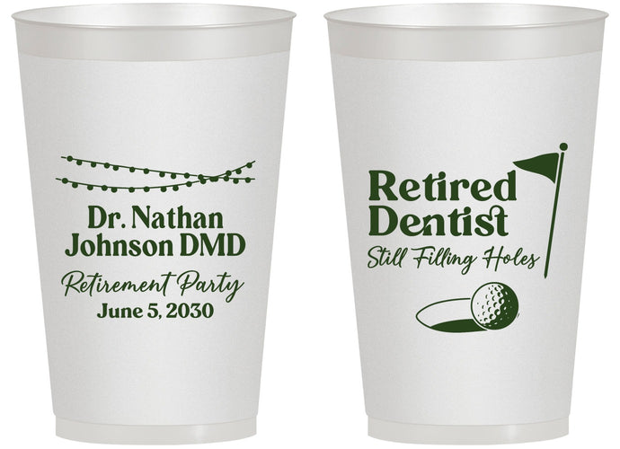 Personalized Retirement 14 oz Frosted Cups - Dentist | 150019
