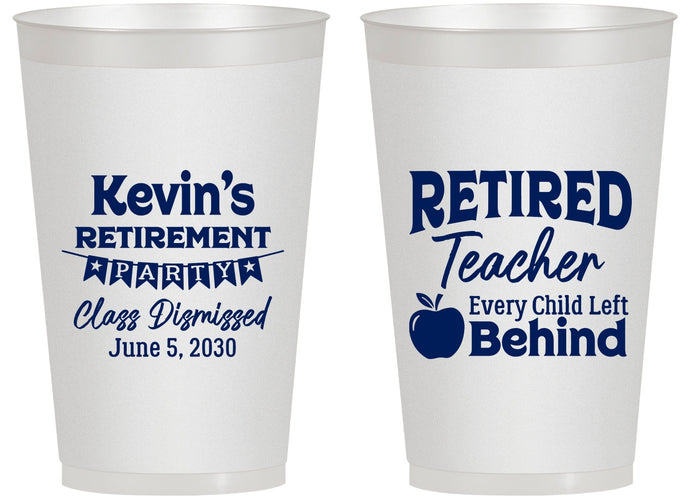 Personalized Retirement 14 oz Frosted Cups - Teacher | 150022