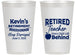 Personalized Retirement 14 oz Frosted Cups - Teacher | 150022