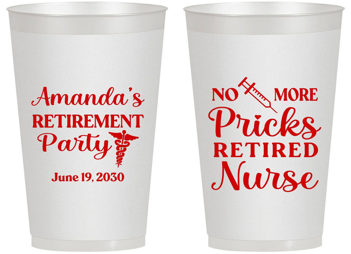 Personalized Retirement 14 oz Frosted Cups - Nurse | 150027