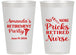 Personalized Retirement 14 oz Frosted Cups - Nurse | 150027