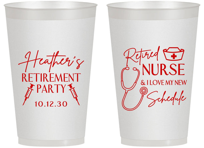 Personalized Retirement 14 oz Frosted Cups - Nurse | 150028