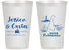 Personalized Wedding 14 oz Frosted Cups - Delaware | 157