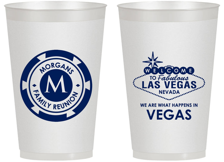 Personalized Family Reunion 14 oz Frosted Cups - Las Vegas | 160037