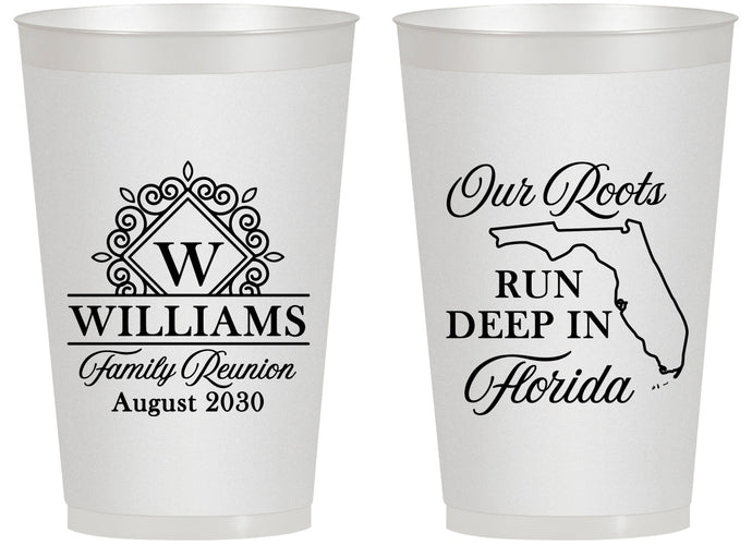 Personalized Family Reunion 14 oz Frosted Cups - Florida | 160057