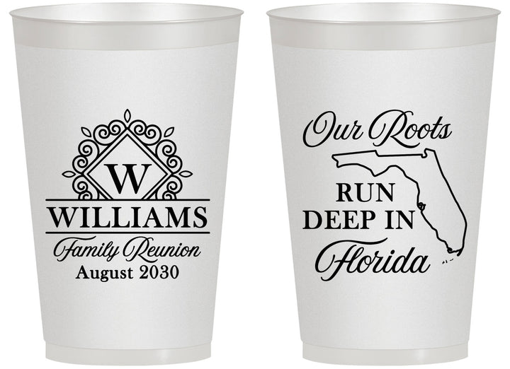 Personalized Family Reunion 14 oz Frosted Cups - Florida | 160057