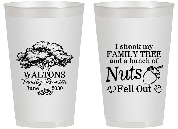 Personalized Family Reunion 14 oz Frosted Cups - Tree | 160058