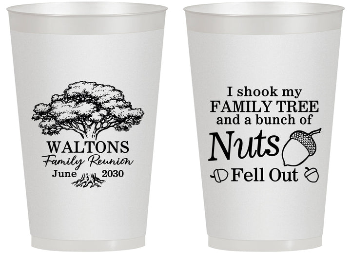 Personalized Family Reunion 14 oz Frosted Cups - Tree | 160058