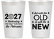 Personalized New Years 14 oz Frosted Cups - 2027 Out With The Old | 170000
