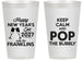 Personalized New Years 14 oz Frosted Cups - 2027 Pop The Bubbly | 170006