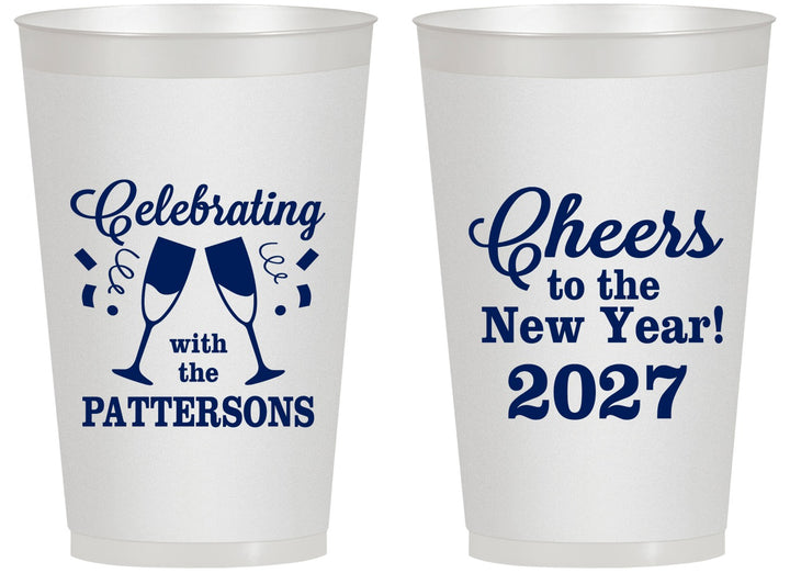 Personalized New Years 14 oz Frosted Cups - 2027 Cheers | 170011