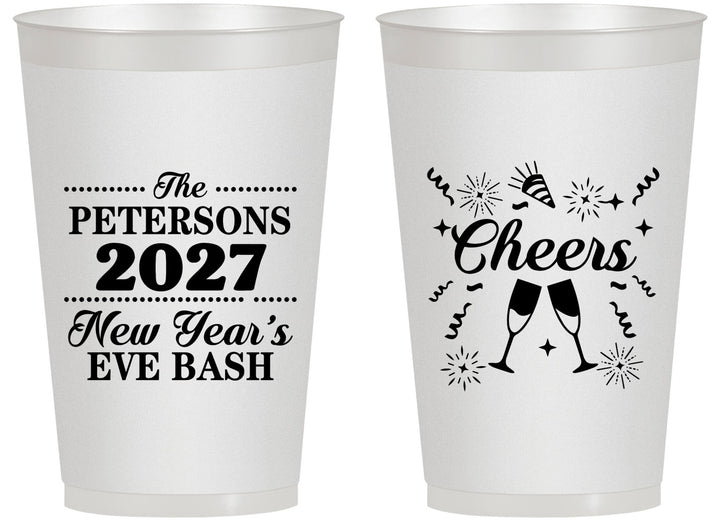 Personalized New Years 14 oz Frosted Cups - 2027 Cheers | 170017