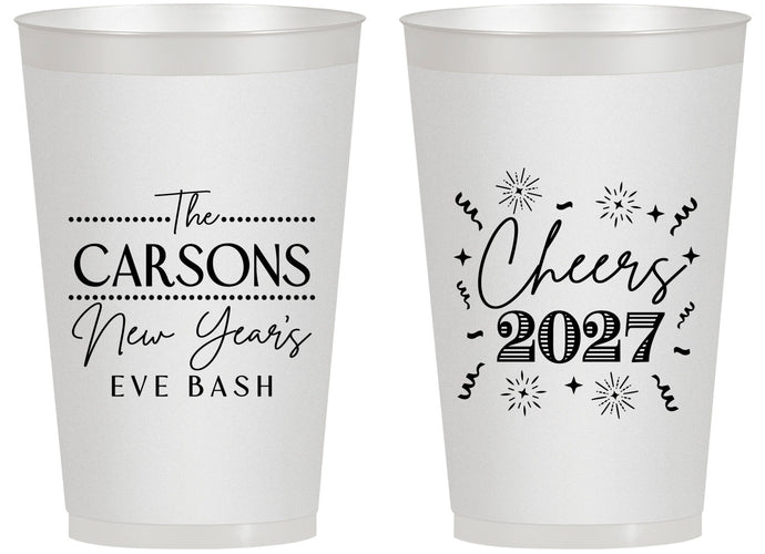 Personalized New Years 14 oz Frosted Cups - 2027 Cheers | 170018