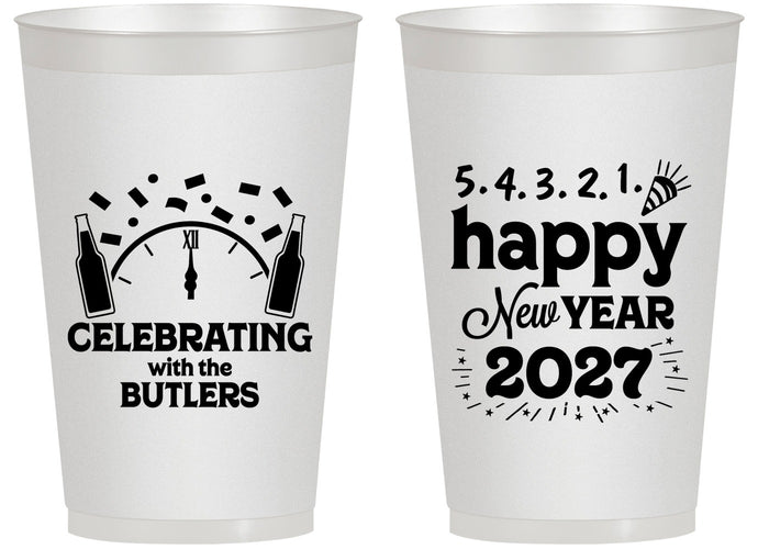 Personalized New Years 14 oz Frosted Cups - 2027 Countdown | 170021