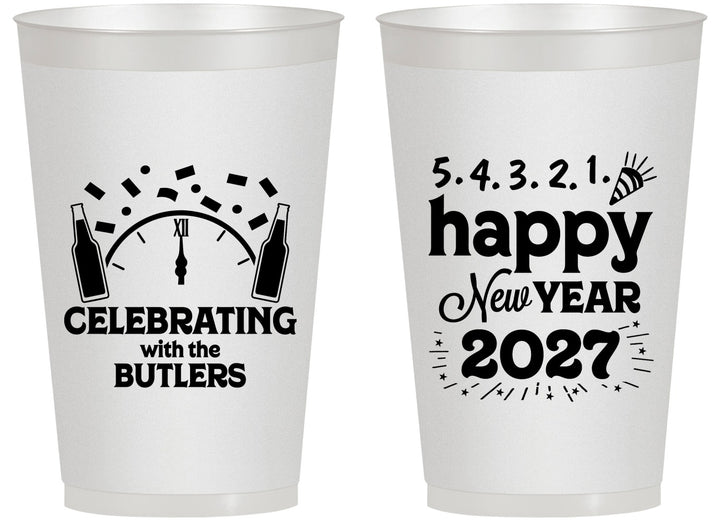 Personalized New Years 14 oz Frosted Cups - 2027 Countdown | 170021