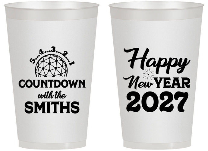 Personalized New Years 14 oz Frosted Cups - 2027 Countdown | 170026