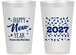 Personalized New Years 14 oz Frosted Cups - 2027 Confetti | 170027