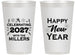 Personalized New Years 14 oz Frosted Cups - 2027 Nye Confetti | 170028