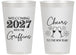 Personalized New Years 14 oz Frosted Cups - 2027 Cheers | 170029