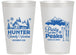 Personalized Family Vacation 14 oz Frosted Cups - Ski Trip Peaks | 180020