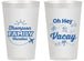 Personalized Family Vacation 14 oz Frosted Cups - Beach | 180056