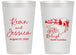 Personalized Wedding 14 oz Frosted Cups - North Carolina | 182