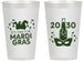 Personalized Mardi Gras 14 oz Frosted Cups - New Orleans | 190003