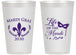 Personalized Mardi Gras 14 oz Frosted Cups - Life Of The Mardi | 190004