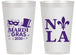 Personalized Mardi Gras 14 oz Frosted Cups - Nola Fleur De Lis | 190014