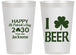 Personalized St Patricks Day 14 oz Frosted Cups - Clover Irish | 200003