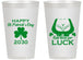 Personalized St Patricks Day 14 oz Frosted Cups - Clover Irish | 200008